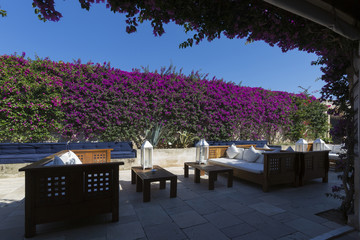 Zona colazioni in esterno