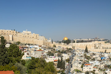 Fototapeta na wymiar Southern Wall of Temple Mount