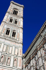 Fototapeta premium Cathedral of Santa Maria del Fiore, Giotto's bell tower, Florence, Italy