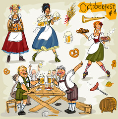 Oktoberfest - hand drawn collection - part 1. 