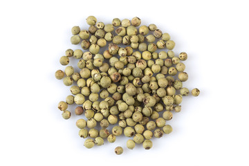 green pepper isolated on white background