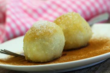Sweet dumplings, closeup
