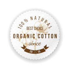 Organic cotton label