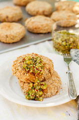 Potato and Pork Patties with Marinated Gherkin Salsa
