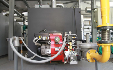 Boiler working on gas and light oil