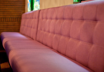 Red Sofa in the cafe