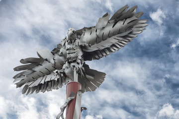 National Harbor iron eagle detail