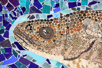 National Harbor fisherman mosaic