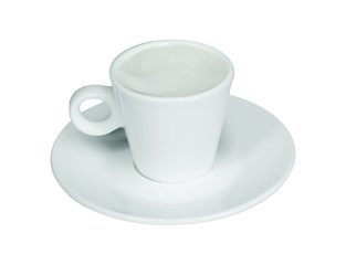 Cup of coffee, isolated on white