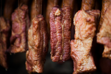 smokehouse - Smoked meats - ham, bacon
