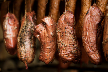 smokehouse - Smoked meats - ham, bacon