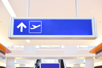 Sign in airport