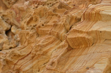 Surface of a cliff