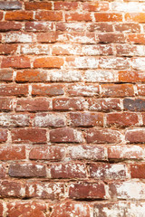 Vintage red brick wall