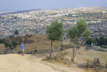 Fototapeta na wymiar Ciudad en Marruecos, Norte de África