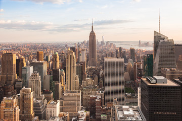 Fototapeta na wymiar View of lower Manhattan in New York
