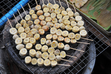 Banana grill , Thai dessert