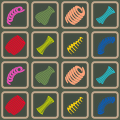 Fototapeta premium Seamless background with Springs for your design