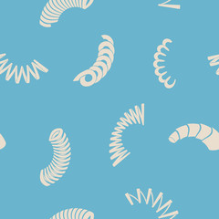 Seamless background with Springs for your design - obrazy, fototapety, plakaty