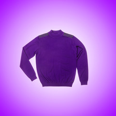 Male sweater against the gradient 