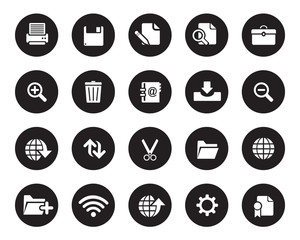 Stock vector web and office icons in high resolution. Scaled at any size and used for SEO, web page, blog, mobile apps, documents, graphic & printing.