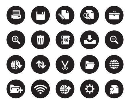 Stock vector web and office icons in high resolution. Scaled at any size and used for SEO, web page, blog, mobile apps, documents, graphic & printing.