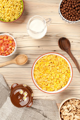 Mix cornflakes background