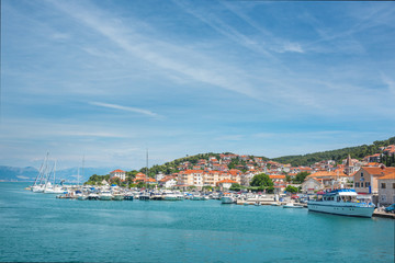 Fototapeta premium old Venetian town near the Adriatic sea, Trogir, Croatia