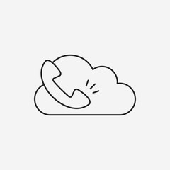 i-cloud line icon