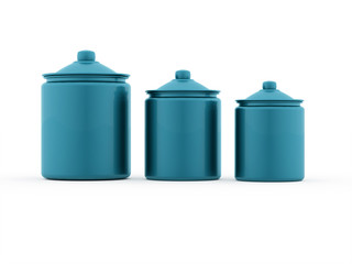 Blue glass isolated on white