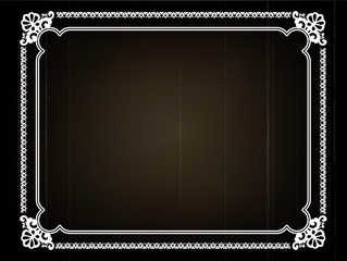 Old silent movie frame in art nouveu style