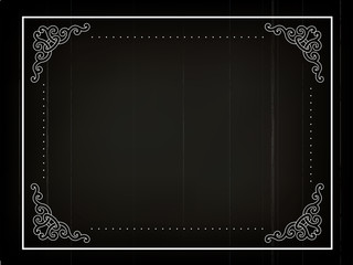 Old silent movie frame in art nouveu style