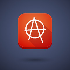 App button with an anarchy sign