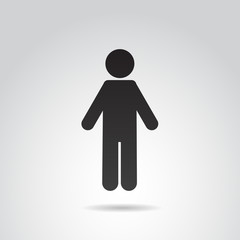 Man icon. Vector art.