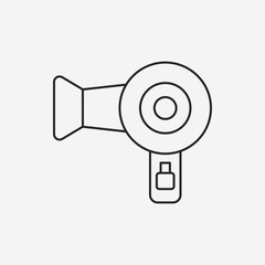 Hair dryer line icon
