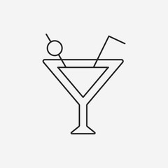 champagne line icon