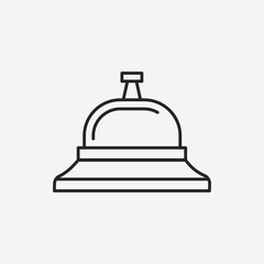 Service bell line icon