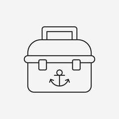 fishing box line icon