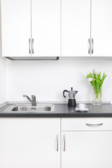 Morning coffee, kitchen interior