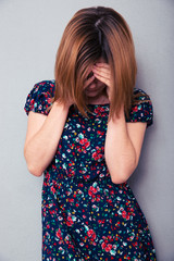 Portrait of a depressed woman