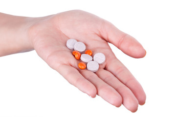 Pills in hand