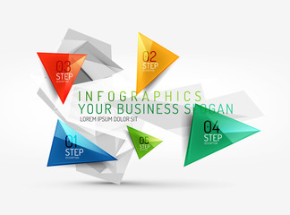 Vector fresh business abstract infographic