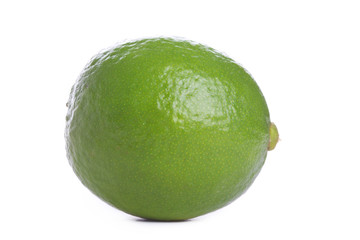 Lime on white background