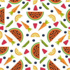 Fruit Seamless Background