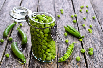 Canned peas