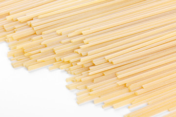 Spaghetti on white