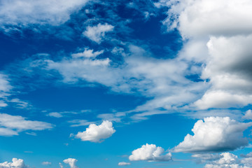 clouds in blue sky