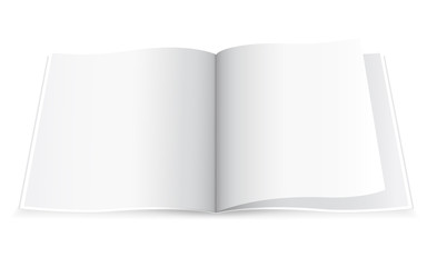 Bank white paper on white background