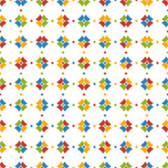 Seamless abstract colorful pattern on white background