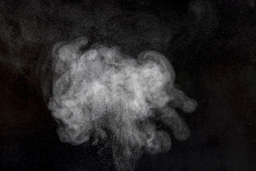 Abstract design of powder cloud